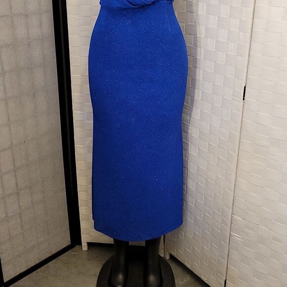 BRAND NEW ALEXA B SPARLING DRAPER V-NECK SILHOUETTE EVENING DRESS - Picture 5 of 12